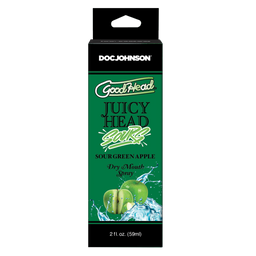 Doc johnson Juicy Head - Dry Mouth Spray - Sour Green Apple - 2 fl oz / 60 ml (782421088637)