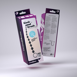 Crushious Basis Anale Kralen - 10 Kralen Ketting - Zwart (799632355052)