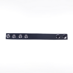 Red leather Tippy - Leren Cockring - Zwart (3662811297054)