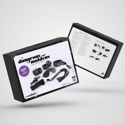 Crushious Dungeons and Maidens - 8-delige BDSM Kit - Zwart (7403254157569)