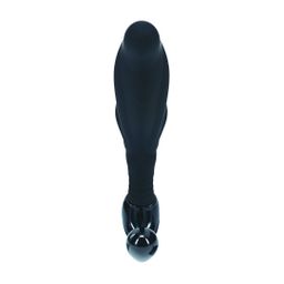 Levelz by shots Geribbelde Hard Loop Silicone Prostaat Massager - M - Zwart (8714273066497)