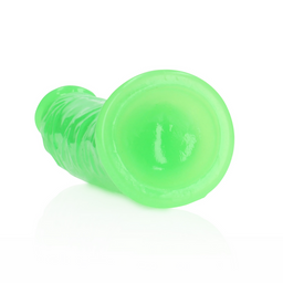 Realrock by shots Slanke Realistische Dildo met Zuignap - Glow in the Dark - 6'' / 15,5 cm (8714273493590)