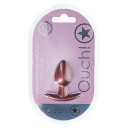 Ouch! by shots Zachte Silicone Anale Plug - Klein - 2,6 / 6,5 cm - Roségoud (8714273056849)