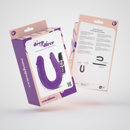 Crushious Deep Diver - Double Dildo with Anal Lubricant - 1.7 fl oz / 50 ml - Purple (7403254150782)