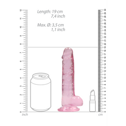 Realrock by shots Realistisch Dildo met Ballen - 7 / 18 cm (8714273521675)