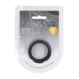 Levelz by shots Vloeibare Silicoen Balriem - S - 34mm - Zwart (8714273062161)