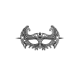 Ouch! by shots Keizerin - Zwarte Kanten Masker (8714273548085)