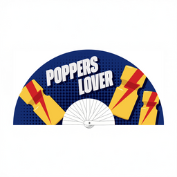 M proud Poppers Lover - Ventilator - 64 cm - Blauw/Geel (3662811909780)