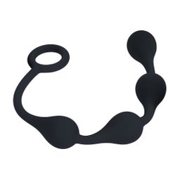 Levelz by shots Waterdrop Siliconen Anale Ballen - S - 20mm - Zwart (8714273066855)