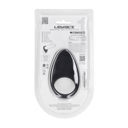 Levelz by shots Druppelvormige Siliconen Cockring - Zwart (8714273063601)