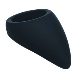 Levelz by shots Druppelvormige Siliconen Cockring - Zwart (8714273063601)