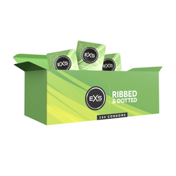 EXS 3 in 1 - Ribbed, Dotted en Flared - Condooms - 144 Stuks (5027701003463)