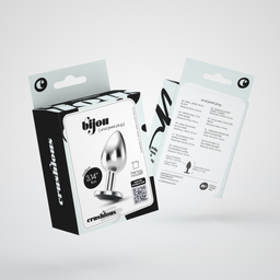 Crushious Bijou - Anale Sieraad Plug - Medium - Zwart (799632355236)