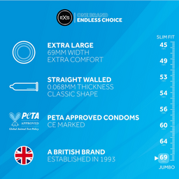 EXS Jumbo - Condooms - 144 Stuks (5027701006709)