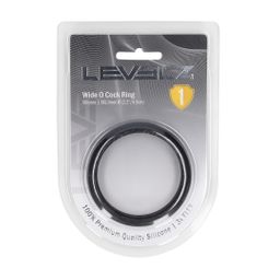 Levelz by shots Wide O Silicone Cockring - XXL - 55mm - Zwart (8714273062086)