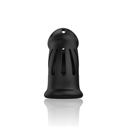 Mancage by shots Model 27 - Ultra Soft Silicone Chastity Cage - Zwart (8714273051318)