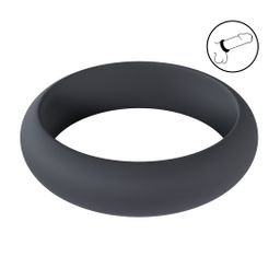 Levelz by shots Wide O Silicone Cockring - XXL - 55mm - Zwart (8714273062086)