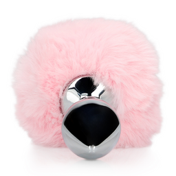 Ouch! by shots Konijnenstaart met metalen buttplug (8714273047830)