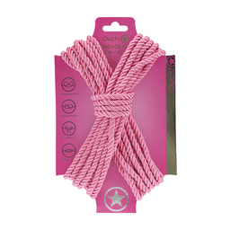 Ouch! by shots Polyester Bondage Touw - 10 m / 32,8 ft - Roze (8714273059444)