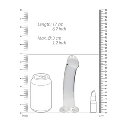 Realrock by shots Non-Realistische Dildo met Zuignap - 7 / 17 cm (7423522581520)