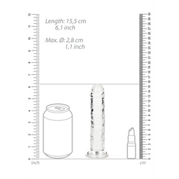 Realrock by shots Rechtdoor Realistische Dildo met Zuignap - 6'' / 14,5 (8714273524270)