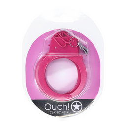 Ouch! by shots Classic Metalen Handboeien - Roze (8714273058270)