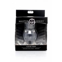 Xr brands Duidelijk Zicht - Holle Anale Plug - Medium (848518043702)