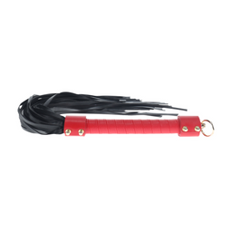 Ouch! by shots Milan Collectie - Flogger - Zwart/Rood (8714273056016)