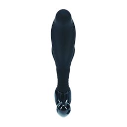 Levelz by shots Geribbelde Hard Loop Silicone Prostaat Massager - S - Zwart (8714273066473)