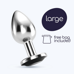 Crushious Bijou - Anale Sieraad Plug - Groot - Zwart (799632355243)