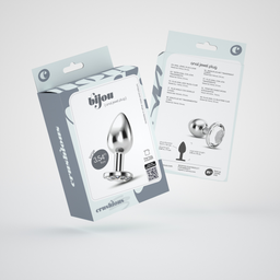 Crushious Bijou - Anale Jewel Plug - Groot - Doorzichtig (799632355182)