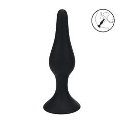 Levelz by shots Slim Siliconen Anale Plug - XL - Zwart (8714273066169)