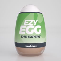Crushious Ezy Egg - Masturbator Ei - De Expert - Groen (7403254162013)