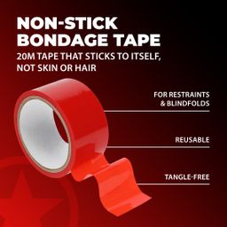 Ouch! by shots PVC Niet-Plakband - 20 m - Rood (8714273028426)