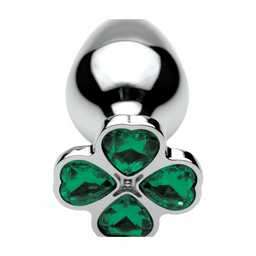 Xr brands Lucky Clover Gem - Butt Plug - Medium Geluksklaver edelsteen - Butt Plug - Medium (848518033727)