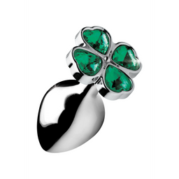 Xr brands Lucky Clover Gem - Butt Plug - Medium Geluksklaver edelsteen - Butt Plug - Medium (848518033727)