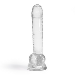 Crushious Hudini - Jelly Flexibele Anale Dildo - 6,9/ 17,5 cm - Doorzichtig (7403254158795)