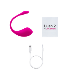 Lovense Lush 2 - Krachtige App-gestuurde Draagbare G-spot Ei Vibrator - Roze (728360599544)