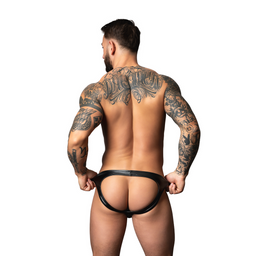 Male power Moonshine - Wetlook Jock - L/XL - Zwart (845830095174)