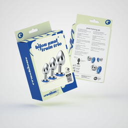 Crushious Bijou - Anal Train Trio - 3 Jewel Plugs - Blauw (7403254150812)