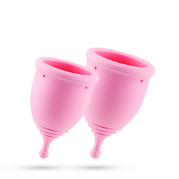 Crushious Minerva - Menstruatiecups met Zak - S en L - Roze (7403254157408)
