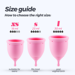 Crushious Minerva - Menstruatiecups met Zak - S en L - Roze (7403254157408)