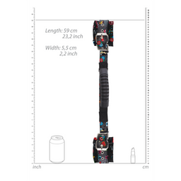 Ouch! by shots Geprinte Handboeien met Handvat (8714273491671)