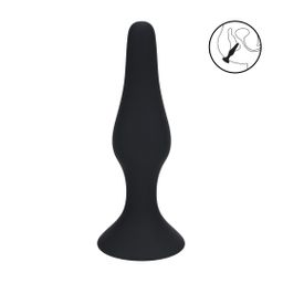 Levelz by shots Slanke Siliconen Anale Plug - L - Zwart (8714273065971)