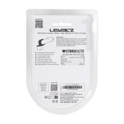 Levelz by shots Brede Dubbele O Siliconen Cockring - L - Zwart (8714273063489)