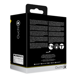 Ouch! by shots PU Leren Kuisheidsriem met Bandjes - Zwart (8714273044280)