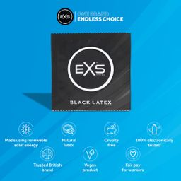 EXS Black Latex - Condooms - 48 Stuks (5027701009496)