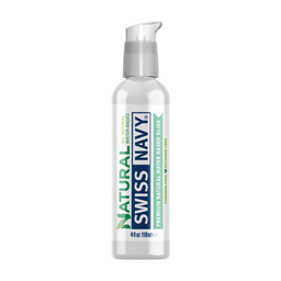 Swiss navy Natural - Premium All Natural Waterbased Lubricant - 4 fl oz / 118 ml (699439007768)