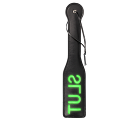 Ouch! by shots Slut Paddle - Glow in the Dark - Neon Groen (8714273070197)