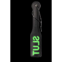 Ouch! by shots Slut Paddle - Glow in the Dark - Neon Groen (8714273070197)